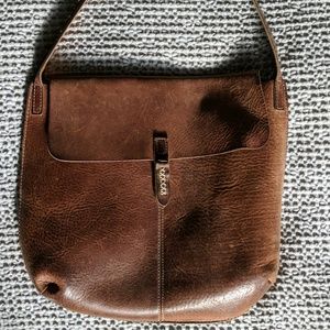 Brown Leather Hobo Purse